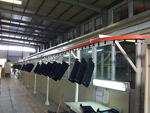 汽车配件喷绒流水线